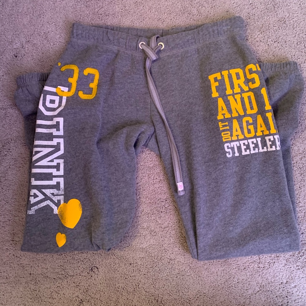 Pink Pittsburg Steelers joggers
